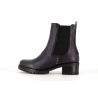bottine marine en cuir
